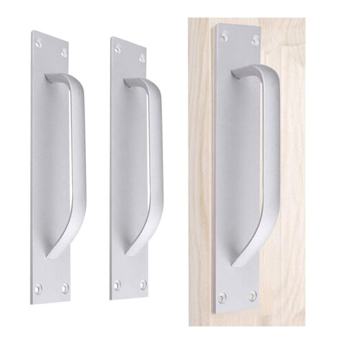 Türgriff, silberfarben, Aluminiumlegierung, 2 Stück 1