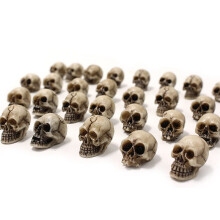 20Pcs Gothic Skull Sculptures Decorative Halloween Decorative Model Festival Theme Landscape Garden Potted Plant Decor