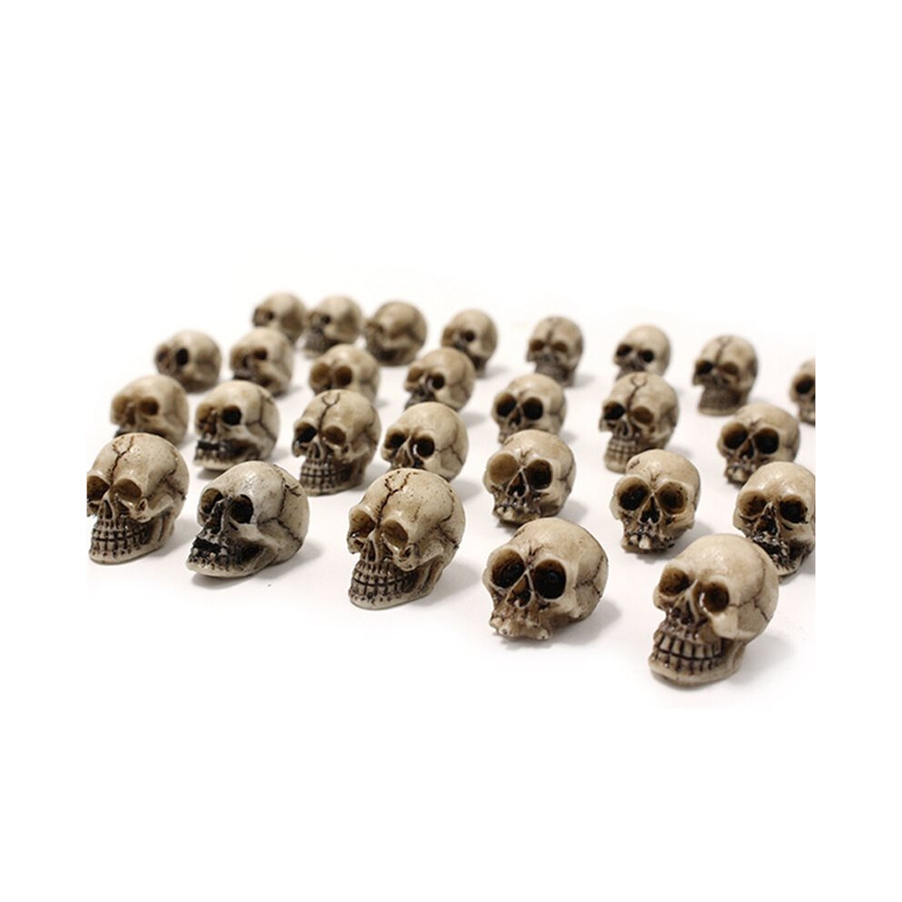 20Pcs Gothic Skull Sculptures Decorative Halloween Decorative Model Festival Theme Landscape Garden Potted Plant Decor 4713750112492