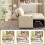 Joolihome 3-in-1 Fabric Convertible Pull Out Sofa Bed 3