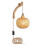 Luminária de Parede em Bambu , Vime e Rattan, com Plugue E27, Feita À Mão, para Decoração de Ambientes. 1