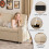 Joolihome 3-in-1 Fabric Convertible Pull Out Sofa Bed 6