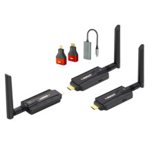 Vrriis 200M Draadloze -Compatibele Zender en Ontvanger PC-Vergaderingszender Projectie-Videoweergave-Adapter