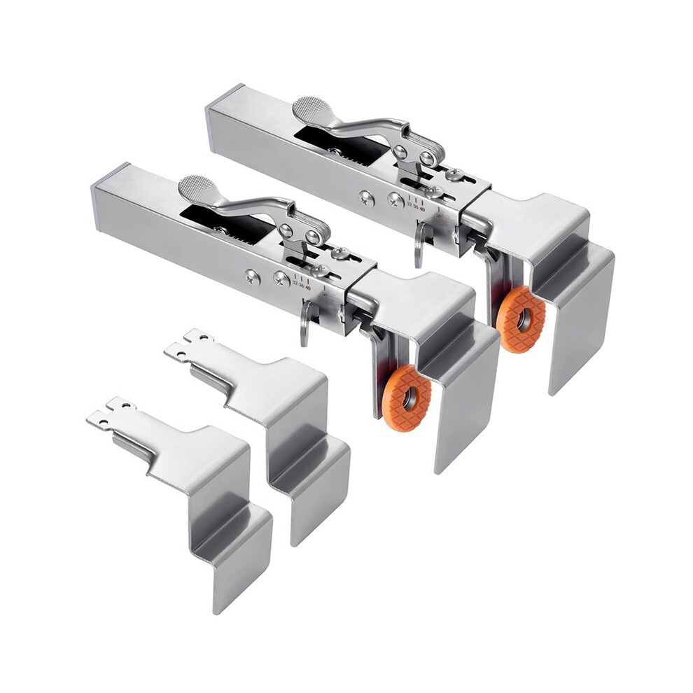 Adjustable Drawer Fixing Clamp Drawer Panel Front Installation Clamps Fixing Clips With 2Pcs Replaceable Clip 4712690725625