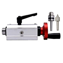 Extended Micro Lathe Tailstock Live Center for B12 Chuck Woodworking Lathe Accessories with Retractable Tail Top