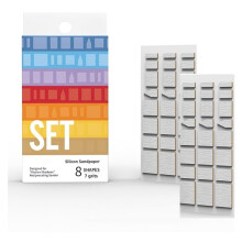 Silicon Sandpaper Refill Pack, 14 Pieces, 7 Grits 180-1200, Reciprocating Electric Sander