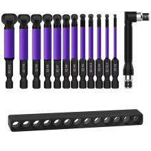 12PCS Magnetic Hex Wrench Drill Bit Set Anti-Rust High-Hardness for Motorcycle Bike Maintenance Hand Tools