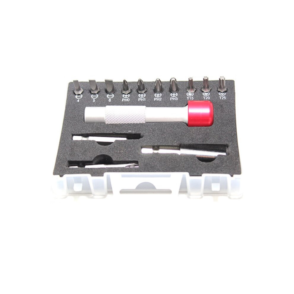 14Pcs Professional Screwdriver Set With Aluminum Handles Manual Drilling Repair Set 4712817829441