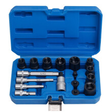 Steel 17 Pcs Socket Set with Chrome Plating and Heat Treated Steel 102mm