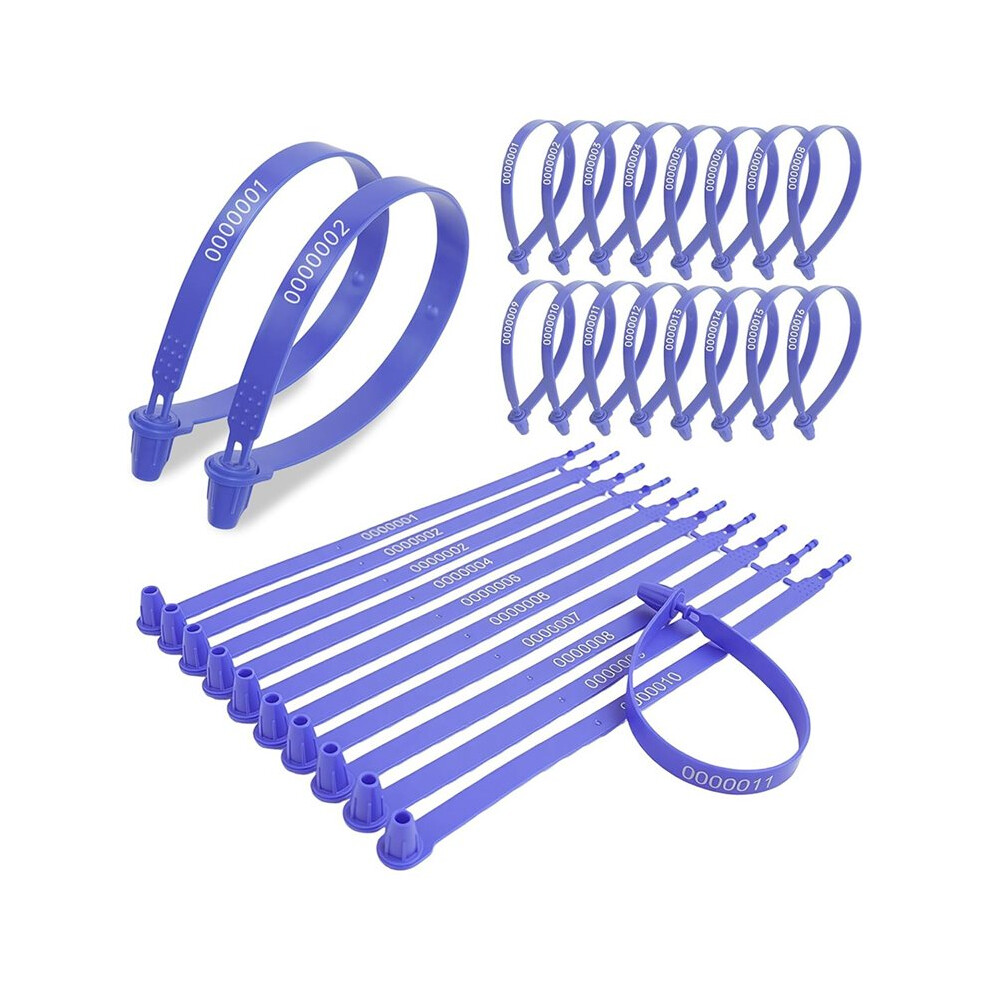 1000 Pcs Plastic Security Seals, Numbered Tamper Evident Tags For Trucks, Trailers, Containers 4714017319142