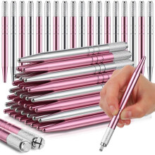 50 Count Microblading Pens Manual Eyebrow Pencils Microblading Supplies Aluminum Microblading Hand Tools for Cosmetics A