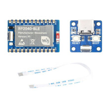 RP2040-BLE Microcontroller Development Board with 133 MHz Cortex M0+ Processor,  5.1, USB Type-C Port Adapter
