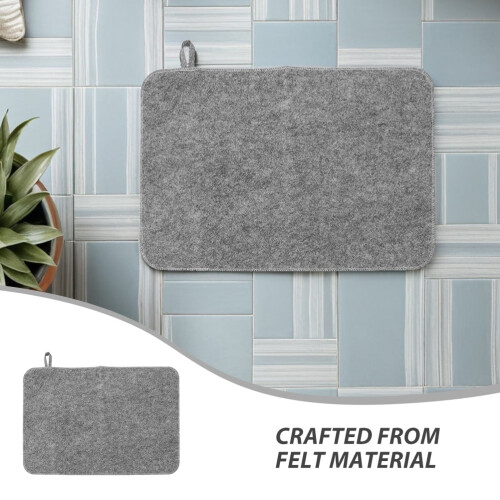 Grey Felt Sauna Mat Set 3-Piece 2