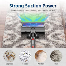 Para Peças de Reposição da Cabeça de Limpeza para  V12 Detect Slim V10 Digital Slim com Luz LED Verde para Limpeza de Carpetes