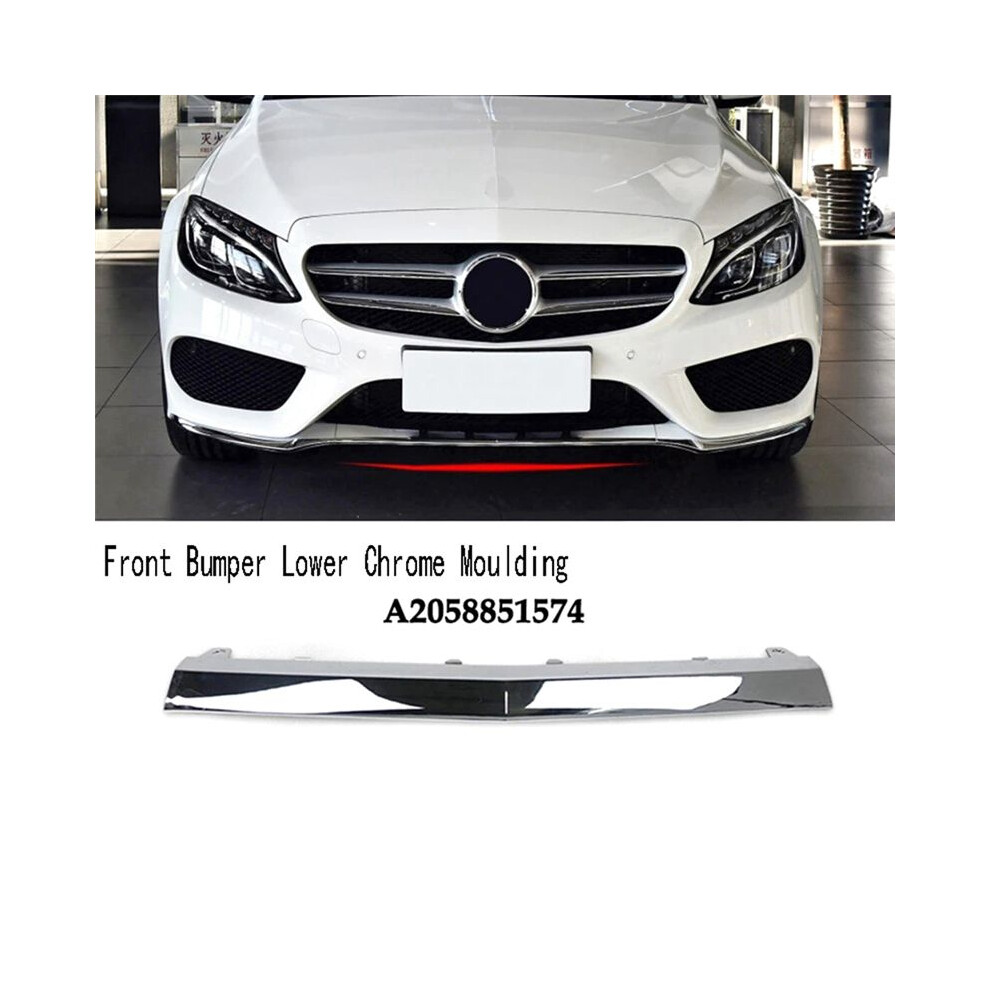 A2058851574 Front Bumper Lower Chrome Moulding For W205 Front Bumper Trim 6033189743219