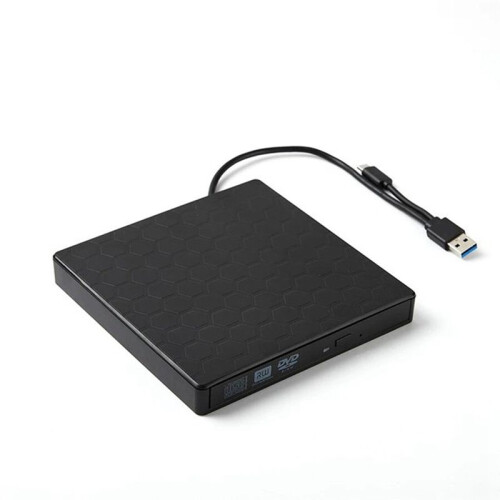 External DVD Drive USB 3.0 Portable +/-RW Player for CD ROM Burner Compatible with Laptop Desktop PC Windows