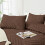 Brown King Size Boho Tufted Chevron Comforter Set 3-Piece 4
