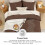 Brown King Size Boho Tufted Chevron Comforter Set 3-Piece 5