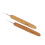 12Pcs Smooth Carbonized Bamboo Single Pointed Knitting Crochet Needles 3