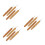 12Pcs Smooth Carbonized Bamboo Single Pointed Knitting Crochet Needles 5