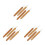 12Pcs Smooth Carbonized Bamboo Single Pointed Knitting Crochet Needles 6