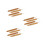 12Pcs Smooth Carbonized Bamboo Single Pointed Knitting Crochet Needles 7