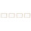 4Pcs Light Yellow Wooden Paper Making Kit with Mesh Screen for DIY 3