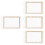 4Pcs Light Yellow Wooden Paper Making Kit with Mesh Screen for DIY 5