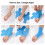 Kinesiology Ankle Tape Blue Elastic Breathable 12 Pcs 4