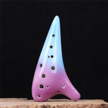 Prestatietype 12-Gaats Ocarina Middentoon C AC Keramisch Gemaakt Nauwkeurige Toon Beginnersles Ocarina 12-Gaats,C