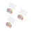 3Sets Plastic Mushroom Pegboard Educatief Puzzelspel Voor Kinderen 11