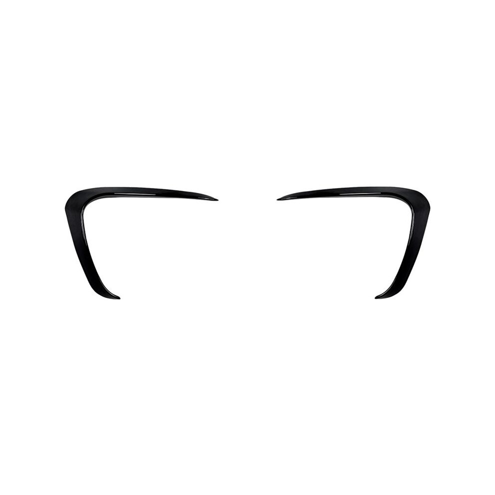 Car Front Bumper Splitter Spoiler Trim Grille Canard For 2011-2015 Front Grille Wind Wing Bright Black 4713178266081