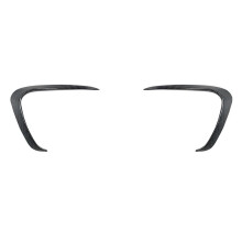Car Front Bumper Splitter Spoiler Trim Grille Canard for 2011-2015 Front Grille Wind Wing Carbon Fiber