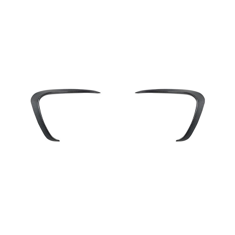 Car Front Bumper Splitter Spoiler Trim Grille Canard For 2011-2015 Front Grille Wind Wing Carbon Fiber 4713478355072