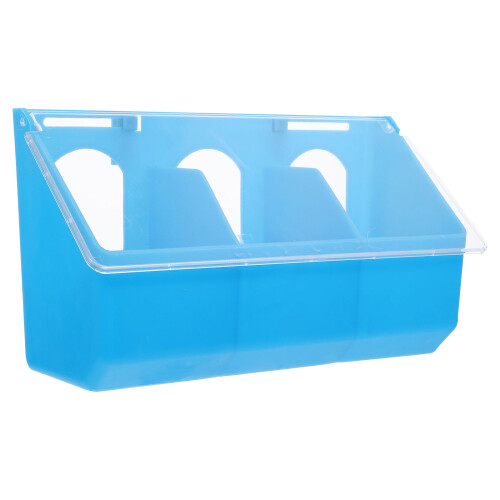 2St Draagbare Groene Plastic Duiven- En Kwartelvoeder, 1