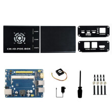 Compute Module PoE Board+Case+Fan Kit voor Raspberry Pi CM4S CM3 3Lite 3+ 3+Lite Compute Module Uitbreidingskaart US Plug