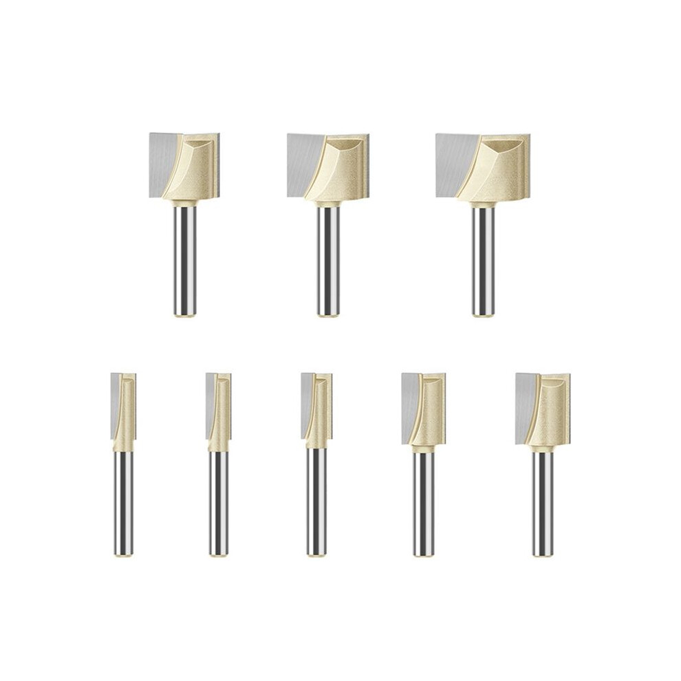 8Pcs 6Mm Shank Milling Cutter For Wood,Carbide Router Bit Cleaning Bottom Bit Woodwork Tool Set 4713933420710