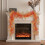 Artificial Maple Leaf Rattan Vine Garland 28cm 2