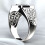 Men's Scorpion Engraved Alloy Ring Silver 3