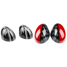 4 Pcs Car Door Side Mirror Cover Caps for  Cooper Hardtop F54 F55 F56 F57 F60 Series Black&Gray