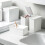 6Pcs Plastic Home Storage Box White Laundry Organizer 4