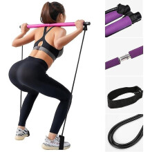 Ζώνη αντίστασης Pilates 2026, κιτ Pilates Sculpt Bar, Pilates, ροζ