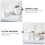 6Pcs Plastic Home Storage Box White Laundry Organizer 6