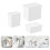 6Pcs Plastic Home Storage Box White Laundry Organizer 9