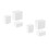 6Pcs Plastic Home Storage Box White Laundry Organizer 11