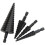 Hexagonal Shank Straight  Black Step Drill Bit 4-12mm,4-20mm,4-32mm,3-12mm Reaming Step Drill Tower Drill Tool 4