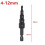 Hexagonal Shank Straight  Black Step Drill Bit 4-12mm,4-20mm,4-32mm,3-12mm Reaming Step Drill Tower Drill Tool 7