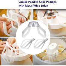 Cookie Paddles Cake Paddles with Metal Whip Drive Compatible with Universal Mixers for Artiste Mixer