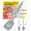 2-Pack Silicone Solid Turners, Heat-Resistant & BPA-Free 2