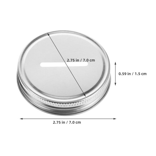 Weithals-Einmachglasdeckel, Weißblech, 24 Stück 1